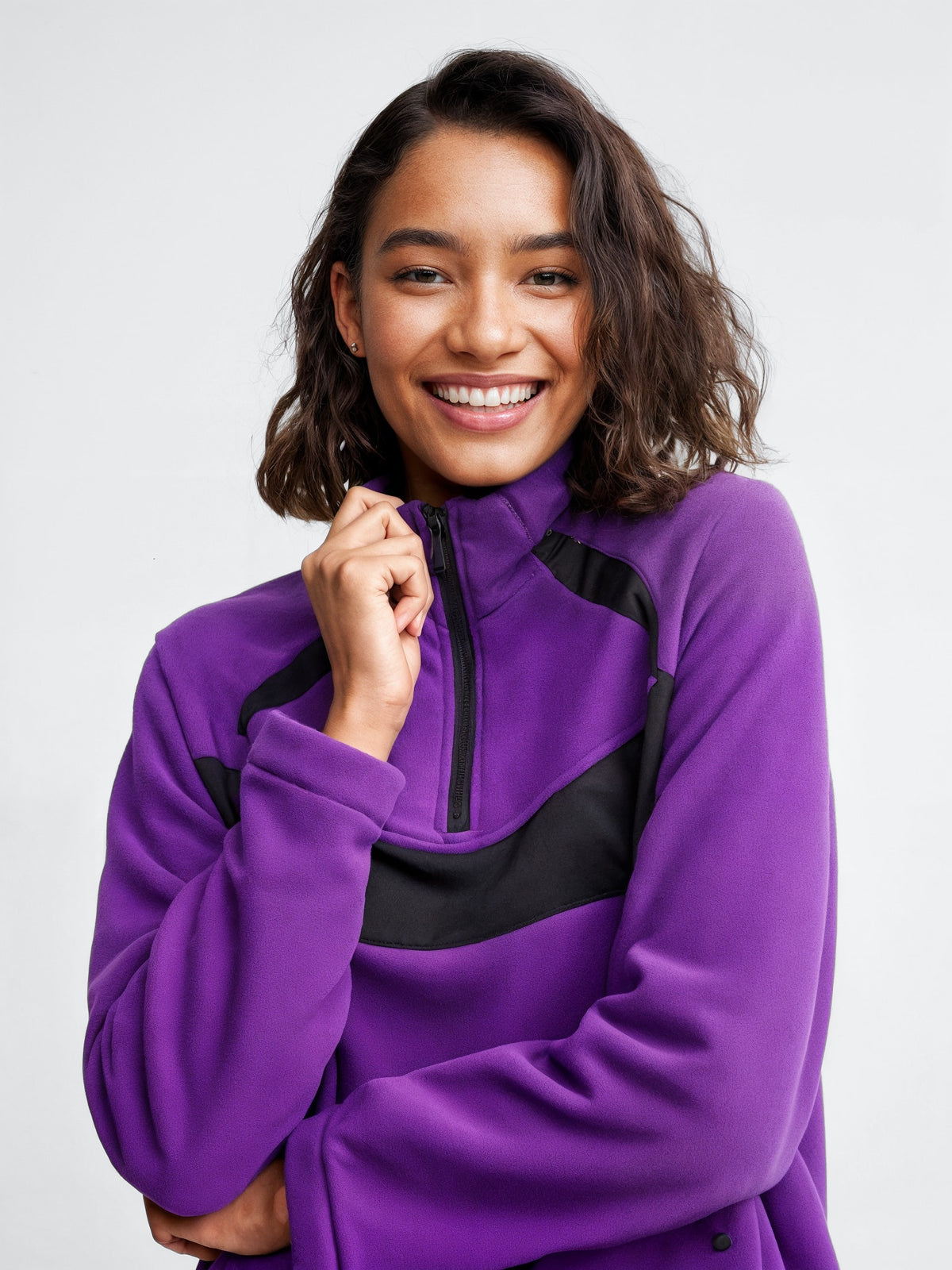 Panel Fleece Pullover-1
