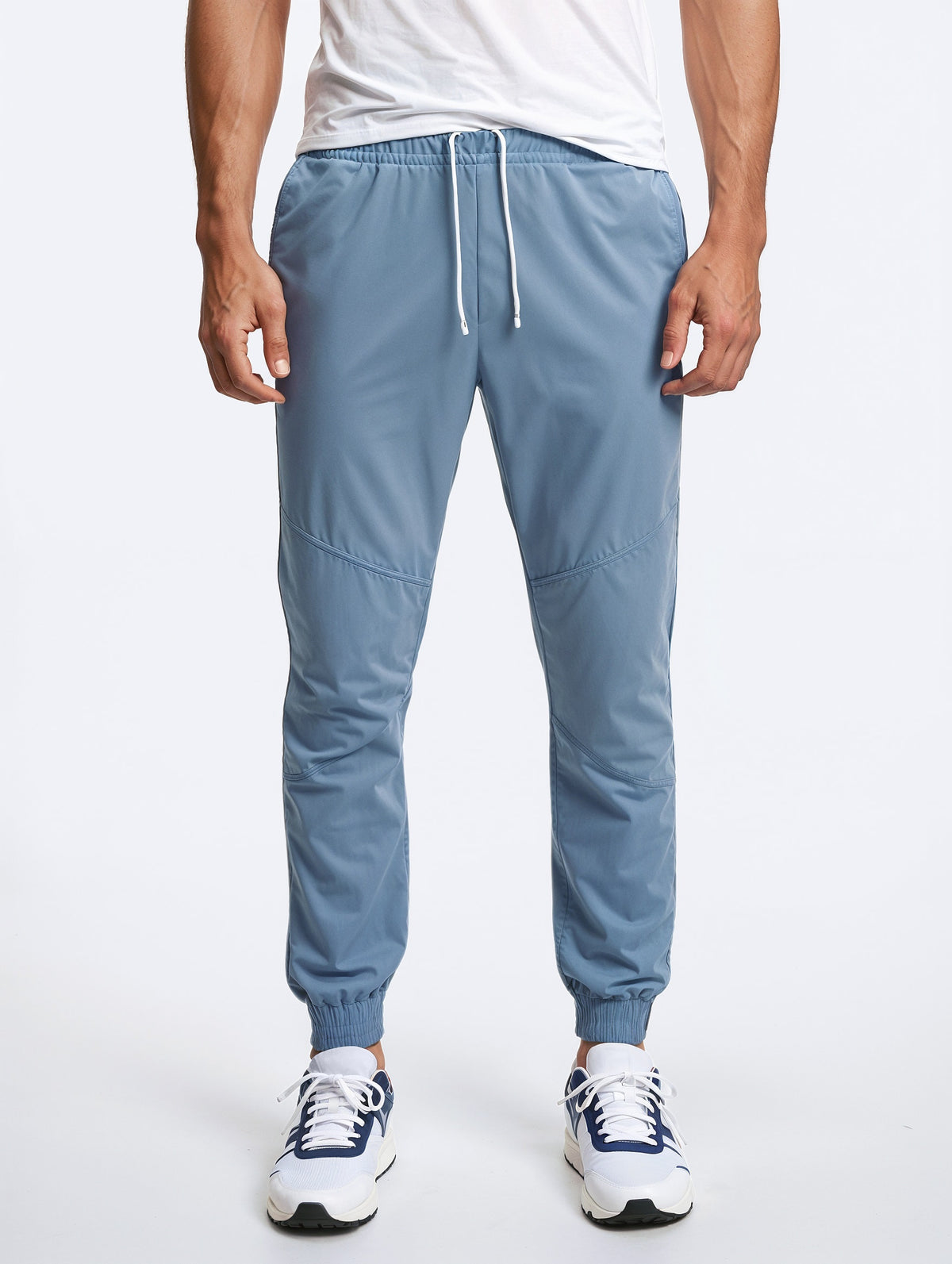 Elastic Waist Jogger Pants-1