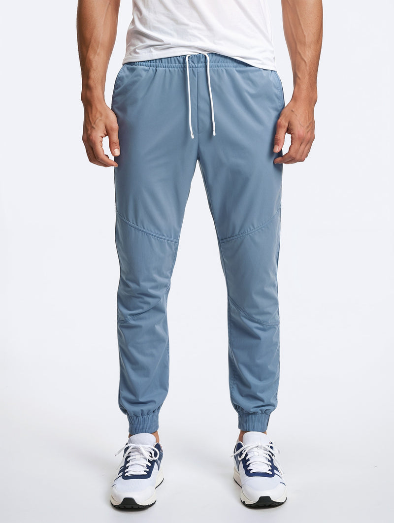 Elastic Waist Jogger Pants-1
